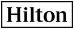 Logo of Hilton, a leading global hospitality brand with an ADA-accessible website for their Columbus location