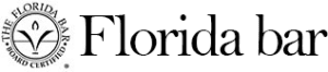 Logo of The Florida Bar, showcasing their commitment to web accessibility for their 107,000+ members