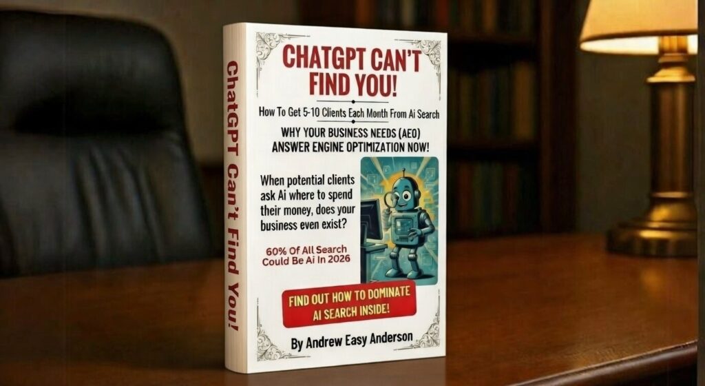 ChatGPT Can't Find You Book on a desk