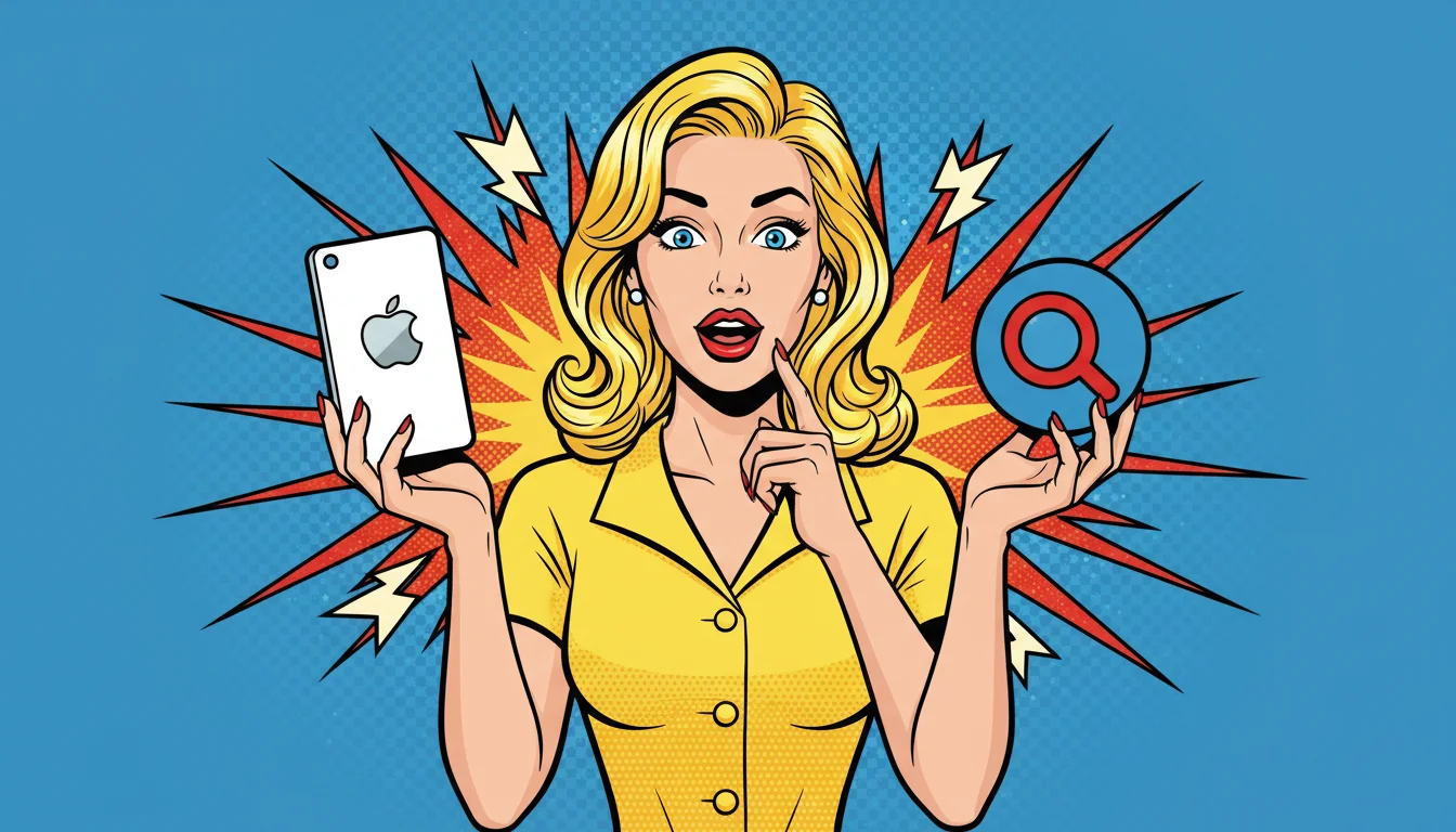 Blonde expert compares Apple AI Search privacy perks to Google—fast, on-device magic for better SEO.