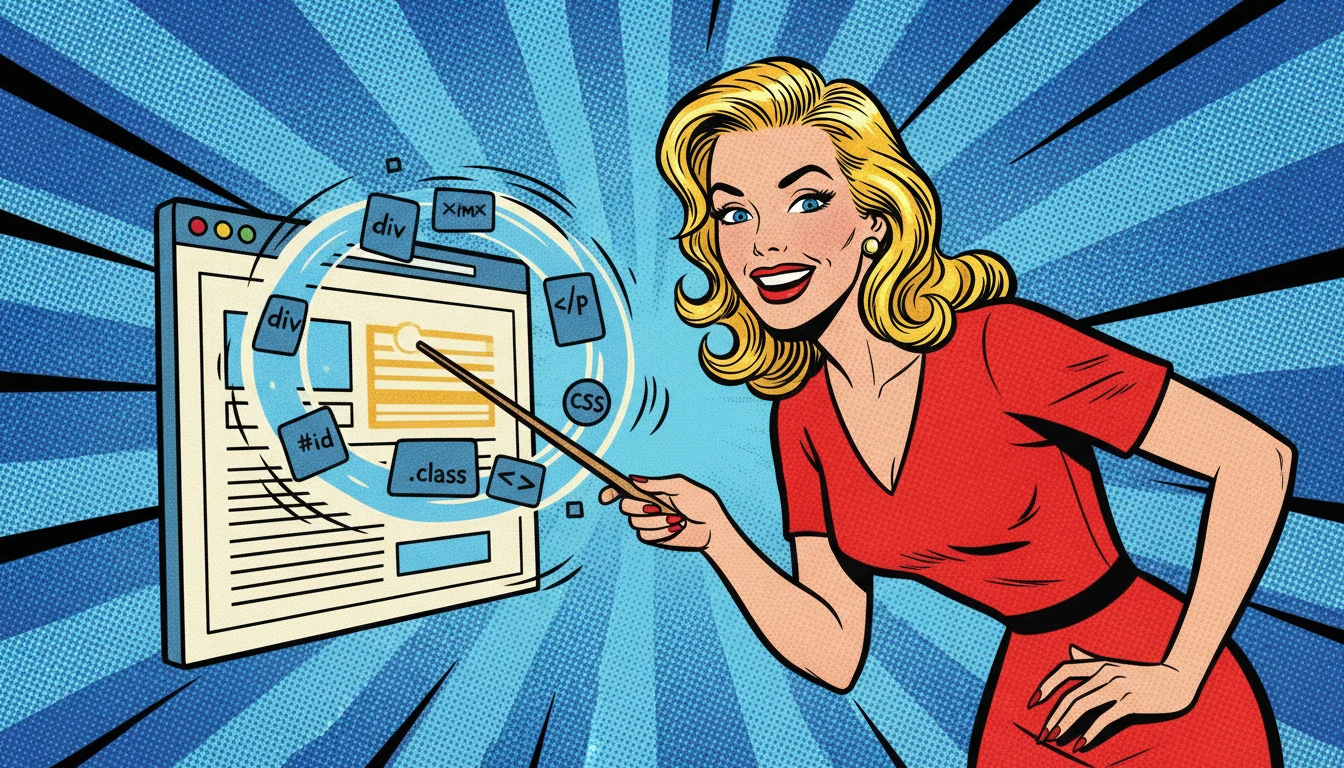 Golden-haired gal spotlights speakable schema on her webpage, making content pop for AI eyes.